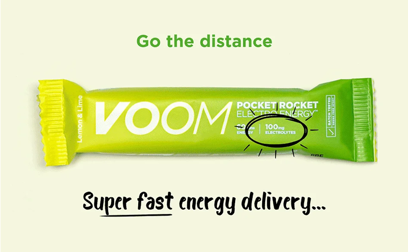 Voom Pocket Rocket Electro Energy Bar - Lemon and Lime Flavour-1
